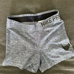 Women's Blue Nike Pro Dri-fit Shorts